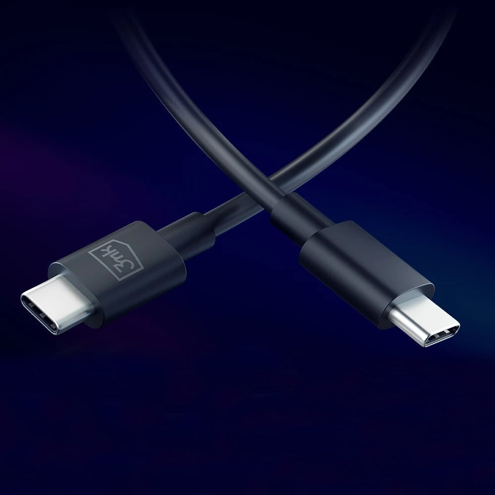 Kabel do danych i ładowania USB-C - USB-C 3MK Hyper, 100W, 1.2m, Czarny