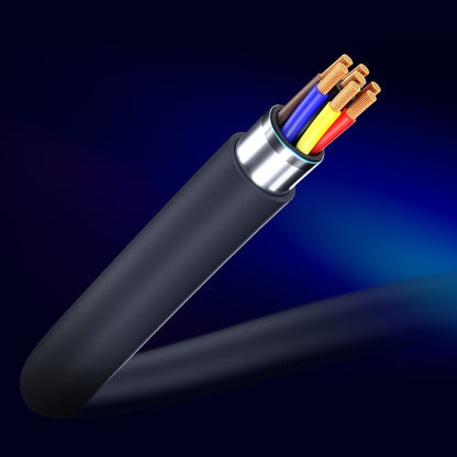 Kabel do danych i ładowania USB-C - USB-C 3MK Hyper, 100W, 1.2m, Czarny