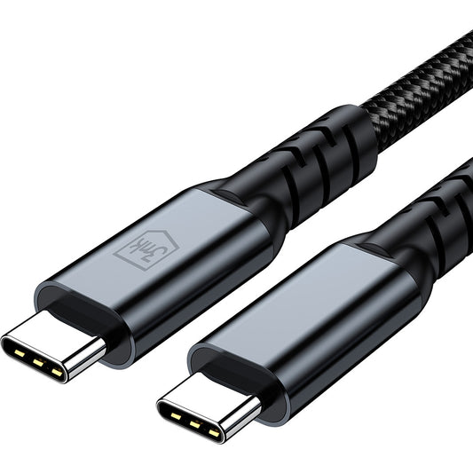 Kabel USB-C do danych i ładowania - USB-C 3MK Hyper Thunderbolt 4, 240W, 1m, Czarny