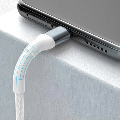 Kabel do danych i ładowania USB-C - USB-C 3MK Hyper N, 100W, 1m, Biały