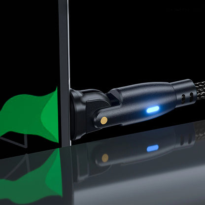 Kabel do danych i ładowania USB-C - USB-C 3MK Hyper N Angled, 60W, 2m, Czarny