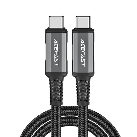 Kabel do danych i ładowania USB-C - USB-C Acefast C1-09, 240W, 1m, Szary