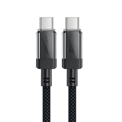Kabel do danych i ładowania USB-C - USB-C Acefast C12-03, 60W, 1.2m, Czarny