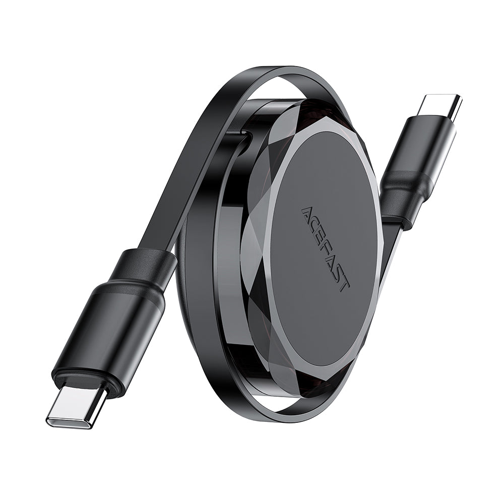 Kabel do danych i ładowania USB-C - USB-C Acefast C13-03, 60W, 0.8m, Czarny