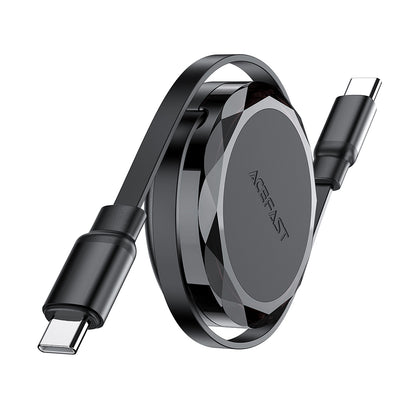 Kabel do danych i ładowania USB-C - USB-C Acefast C13-03, 60W, 0.8m, Czarny