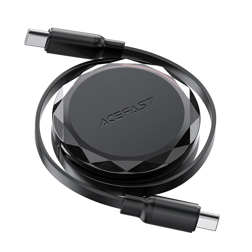 Kabel do danych i ładowania USB-C - USB-C Acefast C13-03, 60W, 0.8m, Czarny