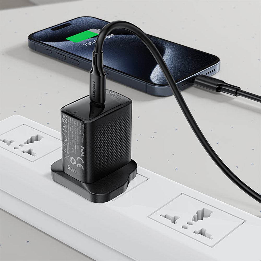 Kabel do danych i ładowania USB-C - USB-C Acefast C17-03, 60W, 1.2m, Czarny