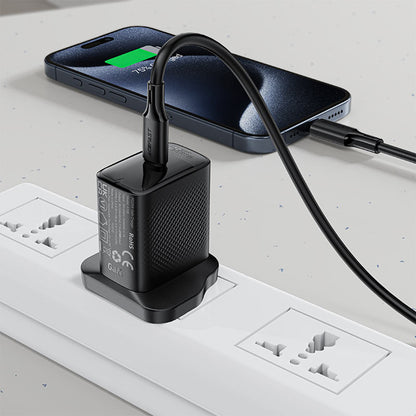 Kabel do danych i ładowania USB-C - USB-C Acefast C17-03, 60W, 1.2m, Czarny