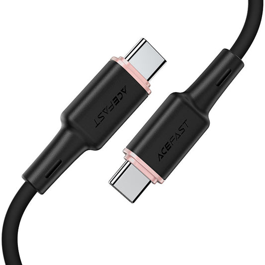 Kabel do danych i ładowania USB-C - USB-C Acefast C2-03, 60W, 1.2m, Czarny
