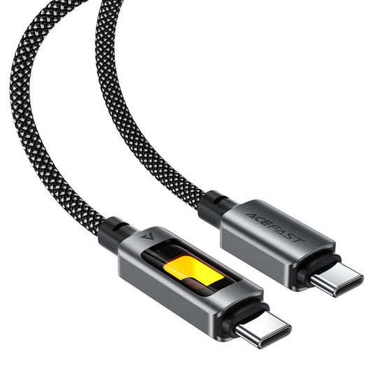 Kabel do danych i ładowania USB-C - USB-C Acefast C21-03, 60W, 1.2m, Czarny