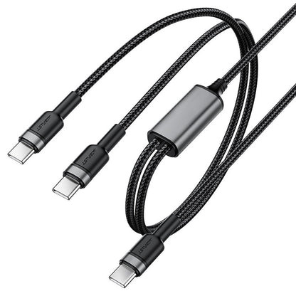USB-C Data and Charging Cable - 2 x USB-C Acefast C22-02, 100W, 1.25m, Black