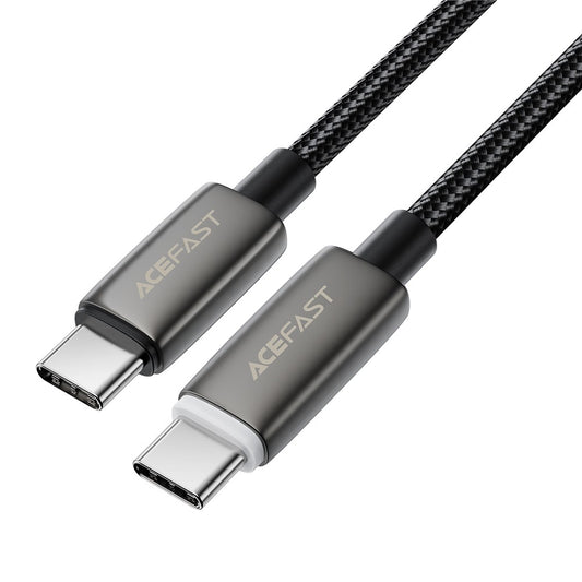 Kabel do danych i ładowania USB-C - USB-C Acefast C23-03, 60W, 1.2m, Czarny