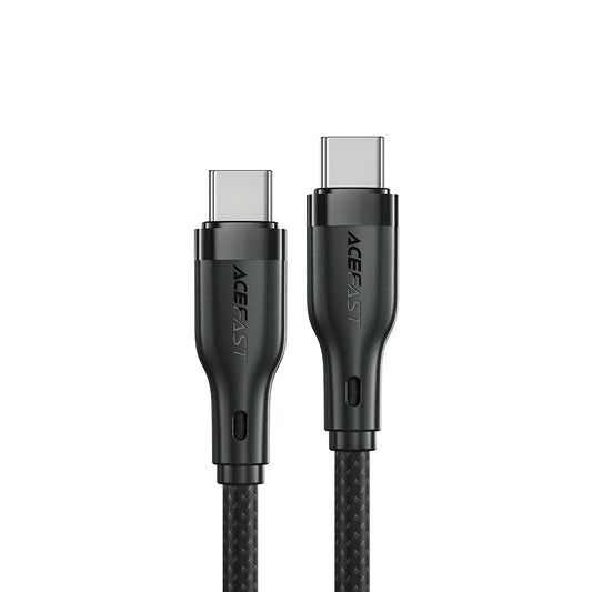 Kabel do danych i ładowania USB-C - USB-C Acefast C8-03, 60W, 1.2m, Czarny