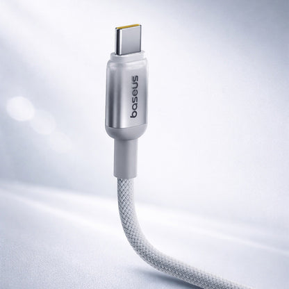 Baseus Discolor USB-C to USB-C Data and Charging Cable, 100W, 1m, Silver E0420701