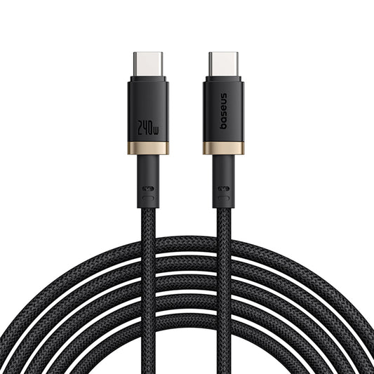 Kabel do danych i ładowania USB-C - USB-C Baseus Dura, 240W, 1m, Złoty Czarny P10377803U03-00