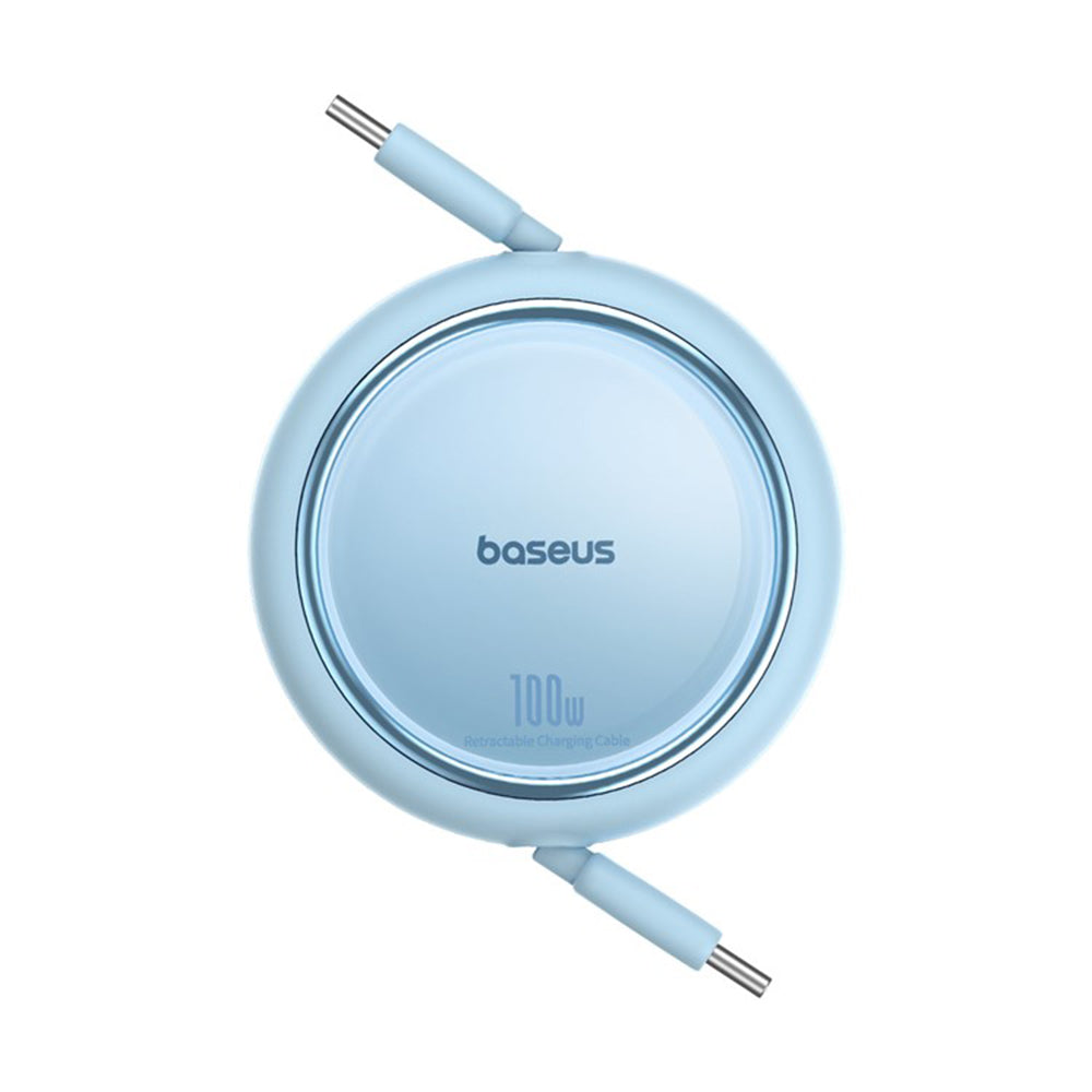 Kabel do danych i ładowania USB-C - USB-C Baseus Free2Draw Mini Retractable, 100W, 1m, Niebieski P10364500311-00