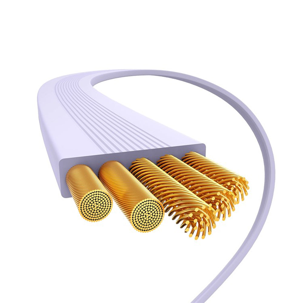 Kabel do danych i ładowania USB-C - USB-C Baseus Free2Draw Mini Retractable, 100W, 1m, Fioletowy P10364500511-00