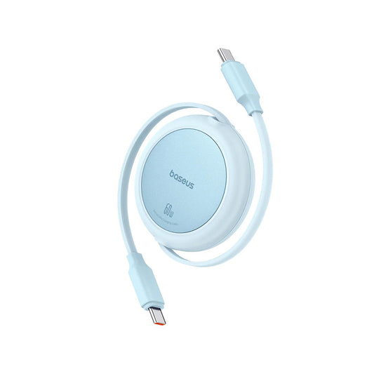 USB-C Data and Charging Cable - USB-C Baseus Free2Pull Mini Retractable, 60W, 1m, Blue P10364500311-01