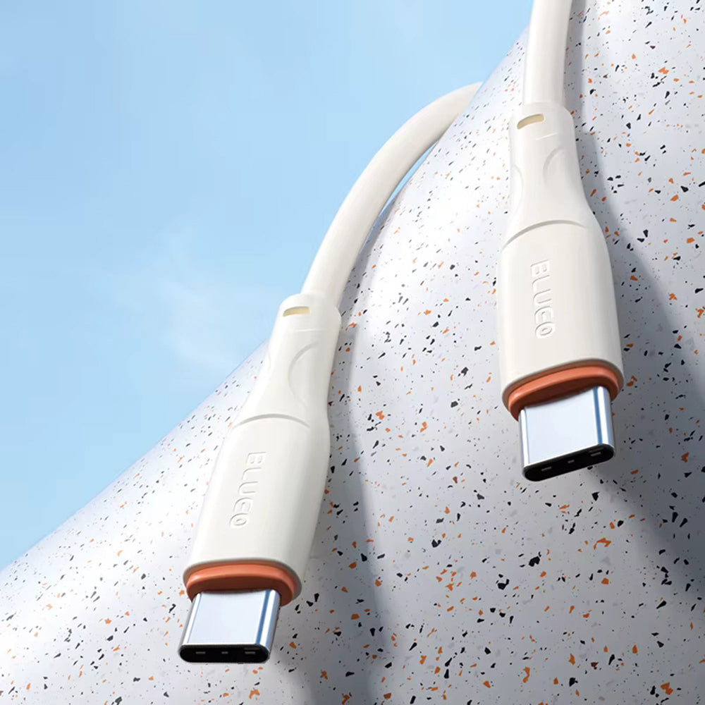 Kabel do danych i ładowania USB-C - USB-C Blueo Ape Legend, 100W, 1.5m, Pomarańczowy