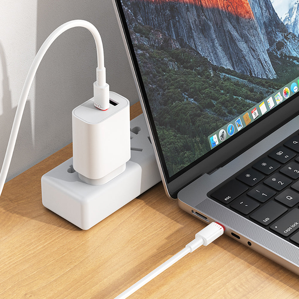 Kabel do danych i ładowania USB-C - USB-C Borofone BX110 Beneficio, 60W, 1m, Biały