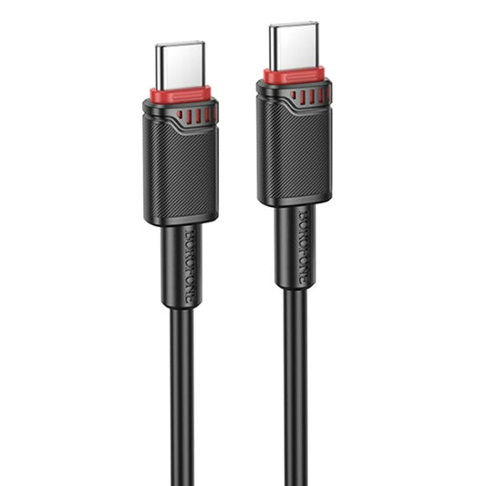 Kabel do danych i ładowania USB-C - USB-C Borofone BX110 Beneficio, 60W, 1m, Czarny
