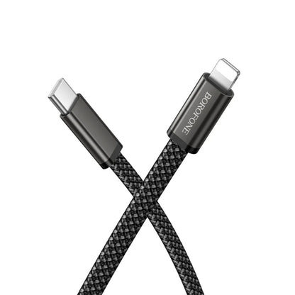 USB-C Data and Charging Cable - USB-C Borofone BX124 Peace, 30W, 1m, Black