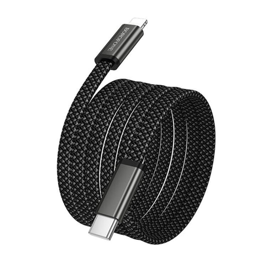 Kabel do danych i ładowania USB-C - USB-C Borofone BX124 Peace, 30W, 1m, Czarny