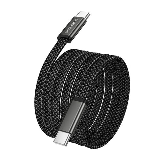 Kabel do danych i ładowania USB-C - USB-C Borofone BX124 Peace, 60W, 1m, Czarny
