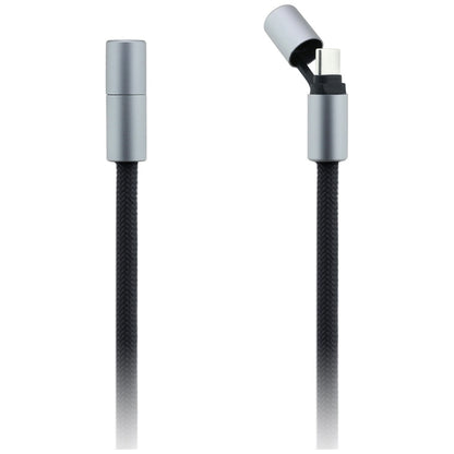Kabel do danych i ładowania USB-C - USB-C Karl Lagerfeld Ikonik Charm, 100W, 1,5m, Czarny