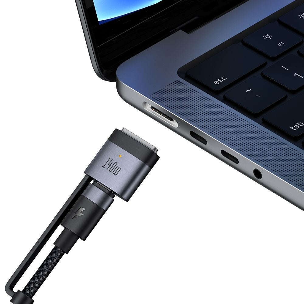 Kabel ładowania McDodo CA-0140, USB-C - USB-C / MagSafe 3, 240W, 2m, Czarny