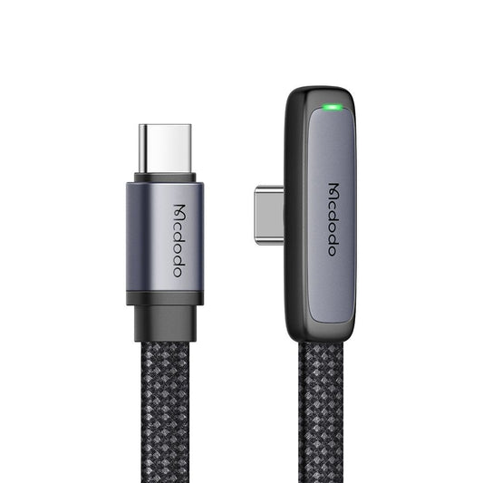 Kabel do danych i ładowania USB-C - USB-C McDodo CA-3360 Angled, 65W, 1.2m, Czarny