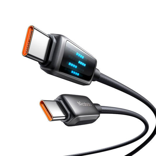 Kabel do danych i ładowania USB-C - USB-C McDodo CA-4250 Display, 100W, 1.2m, Czarny