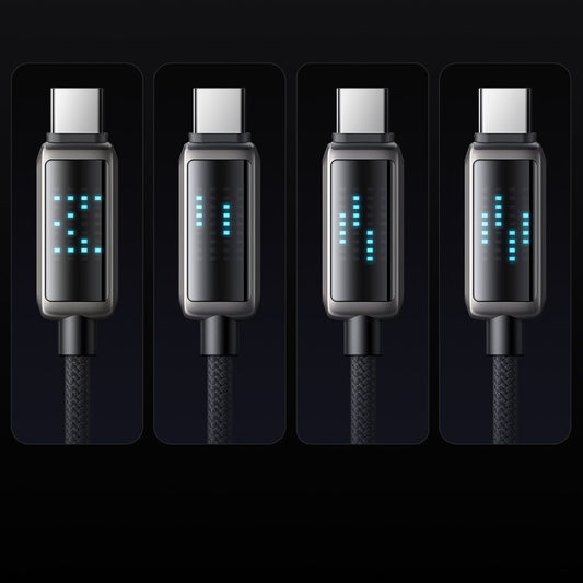 Kabel do danych i ładowania USB-C - USB-C McDodo CA-4250 Display, 100W, 1.2m, Czarny