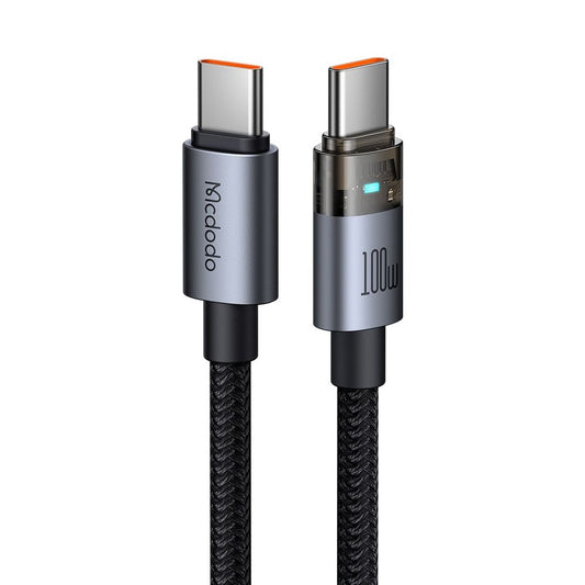 Kabel do danych i ładowania USB-C - USB-C McDodo CA-5580, 100W, 1.2m, Czarny