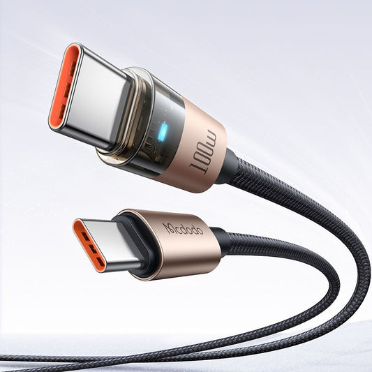 Kabel do danych i ładowania USB-C - USB-C McDodo CA-5581, 100W, 1.2m, Złoty