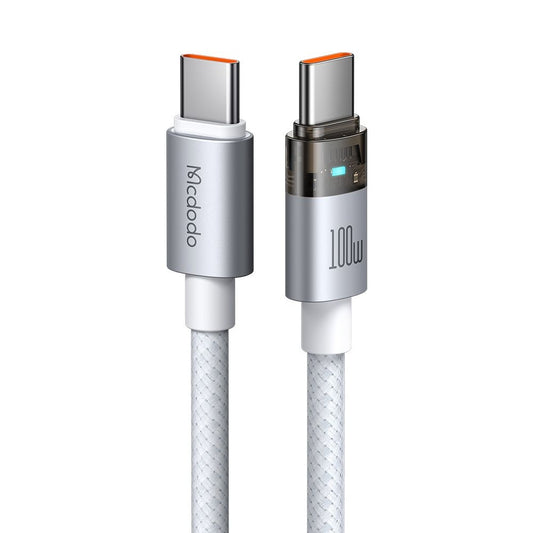 Kabel do danych i ładowania USB-C - USB-C McDodo CA-5582, 100W, 1.2m, Biały