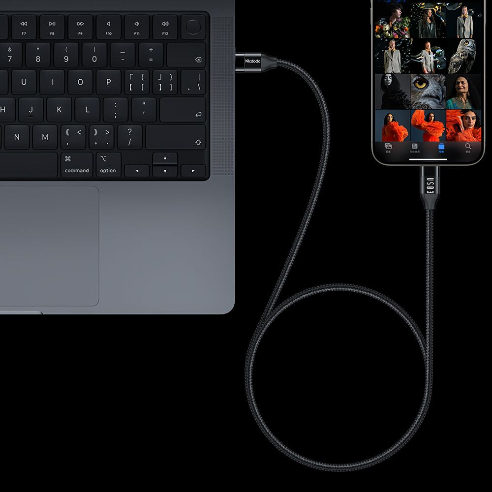 Kabel do danych i ładowania USB-C - USB-C McDodo CA-7132, 100W, 1.2m, Czarny