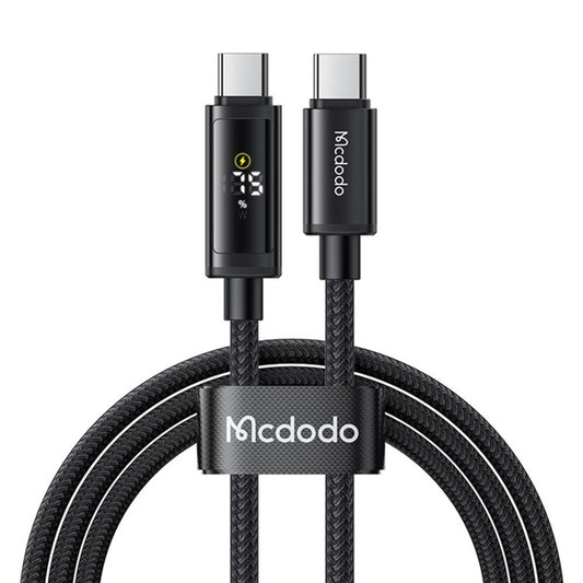 Kabel do danych i ładowania USB-C - USB-C McDodo CA-8000 Display, 100W, 1.2m, Czarny