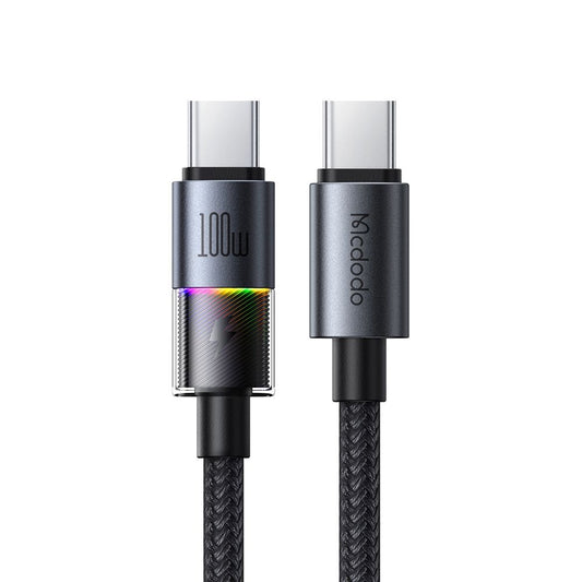 Kabel do danych i ładowania USB-C - USB-C McDodo CA-8200 Colorful, 100W, 1.2m, Czarny