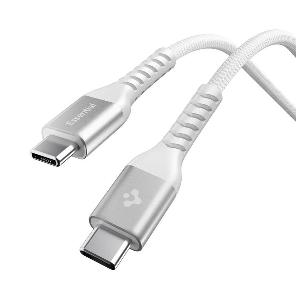 Kabel do danych i ładowania USB-C - USB-C Spigen EB10010CCA, 100W, 1m, Biały ACA11102