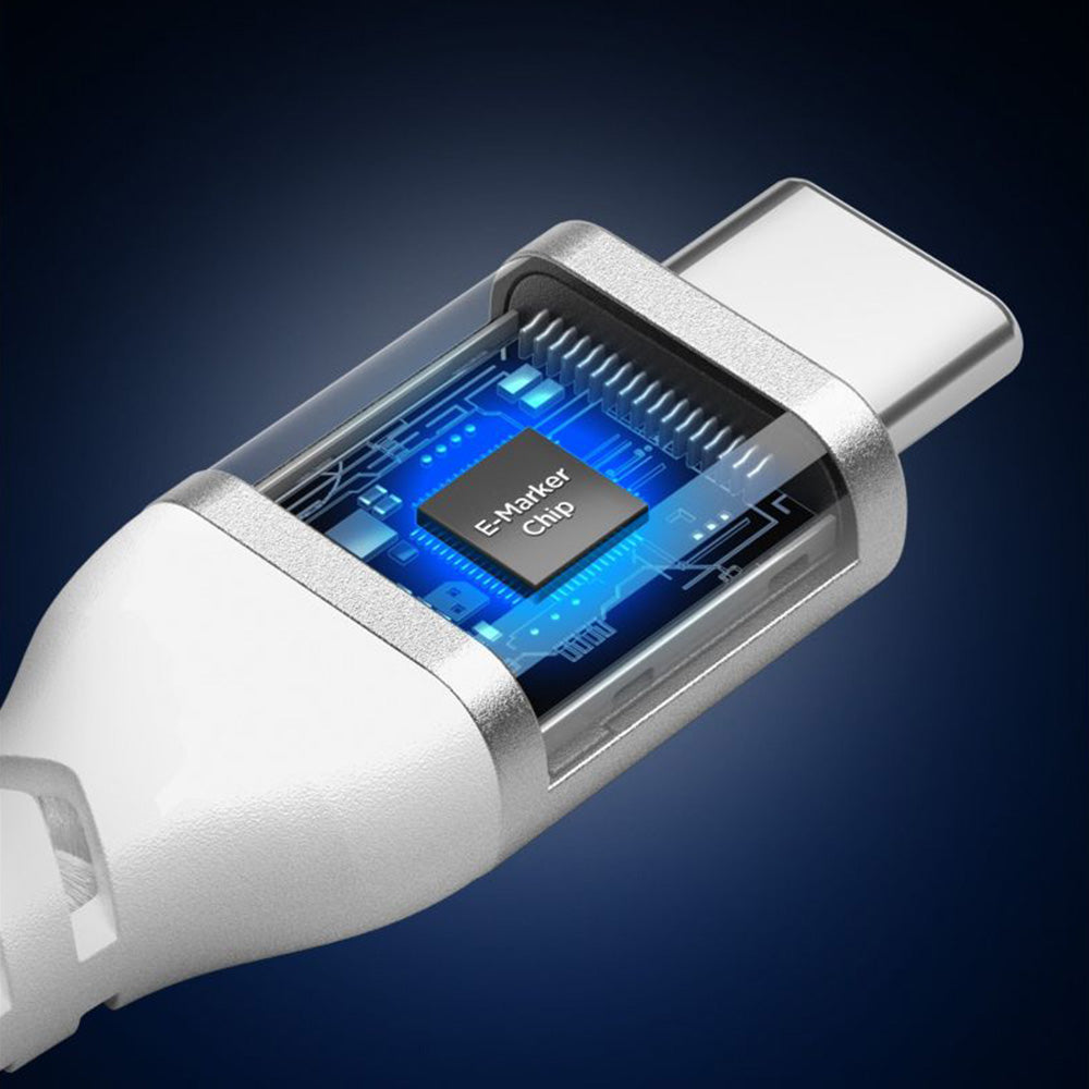 Kabel do danych i ładowania USB-C - USB-C Spigen EB10010CCA, 100W, 1m, Biały ACA11102