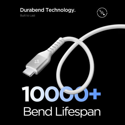 Kabel do danych i ładowania USB-C - USB-C Spigen EB10010CCA, 100W, 1m, Biały ACA11102