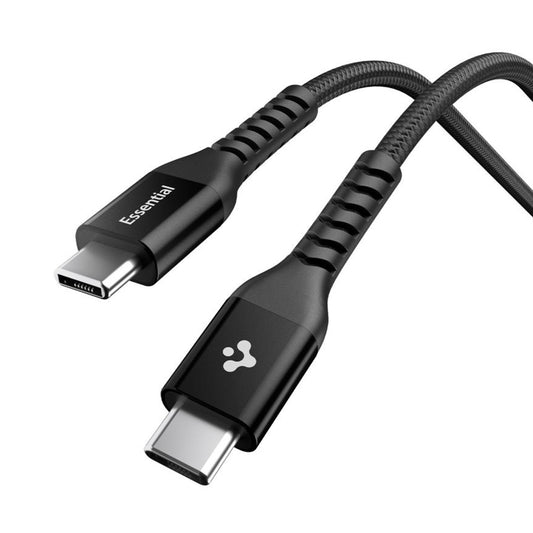 Kabel do danych i ładowania USB-C - USB-C Spigen EB10010CCA, 100W, 1m, Czarny ACA11103