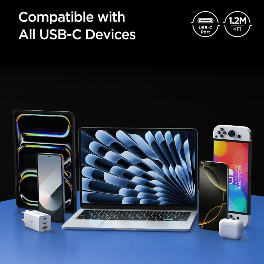 USB-C Data and Charging Cable - USB-C Spigen EB24012CC, 240W, 1.2m, White