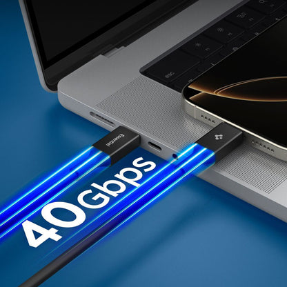 USB-C Data and Charging Cable - USB-C Spigen EB24012CC, 240W, 1.2m, Black