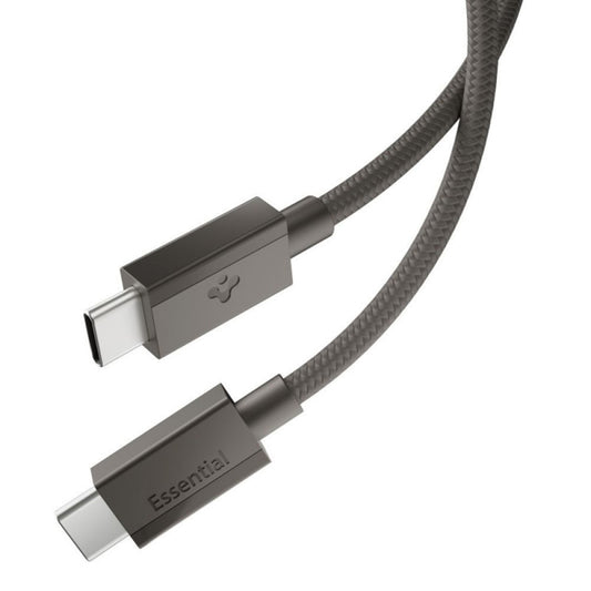 Kabel do danych i ładowania USB-C - USB-C Spigen EB6015CC, 60W, 1,5m, szary ACA10418