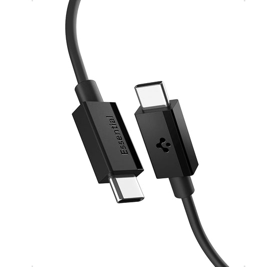 Kabel do danych i ładowania USB-C - USB-C Spigen EB6015CC, 60W, 1,5m, czarny ACA10417