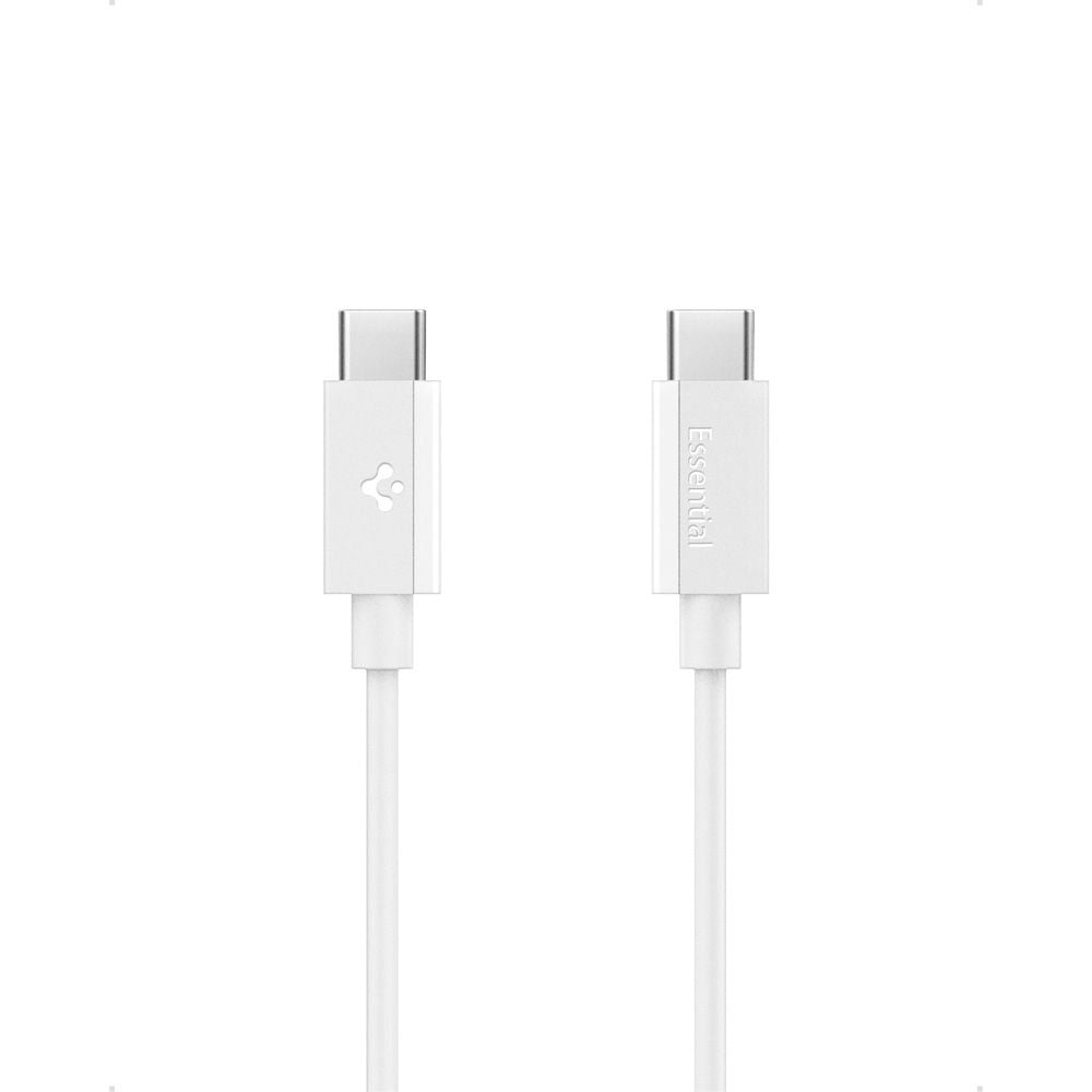 Kabel do danych i ładowania USB-C - USB-C Spigen Essential, 60W, 1m, Biały