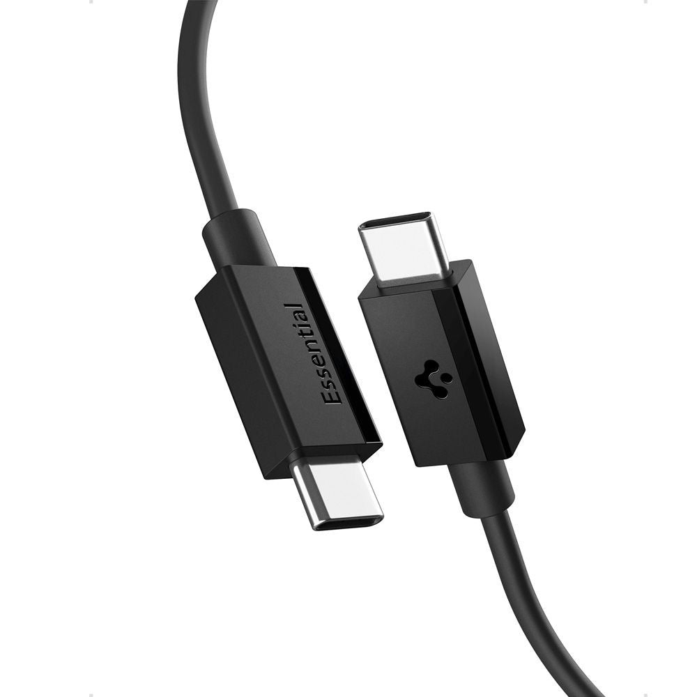 Kabel do danych i ładowania USB-C - USB-C Spigen Essential, 60W, 2m, Czarny