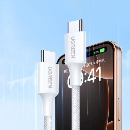 Kabel do danych i ładowania USB-C - USB-C UGREEN L501, 60W, 2m, Szary